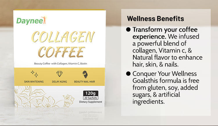 Collagen Coffee with Vitamin C and Biotin | Instant Coffee for Skin Beauty, Anti-Aging, Nails and Hair Care - Image 4