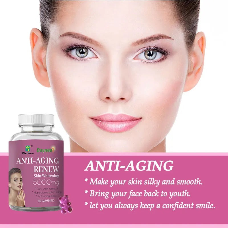 Anti-Aging Renew Gummies (5000mg) | Dietary Supplement for Dark Spots, Hyperpigmentation, and Anti-Aging - Image 4