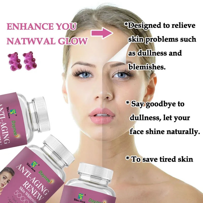 Anti-Aging Renew Gummies (5000mg) | Dietary Supplement for Dark Spots, Hyperpigmentation, and Anti-Aging - Image 5