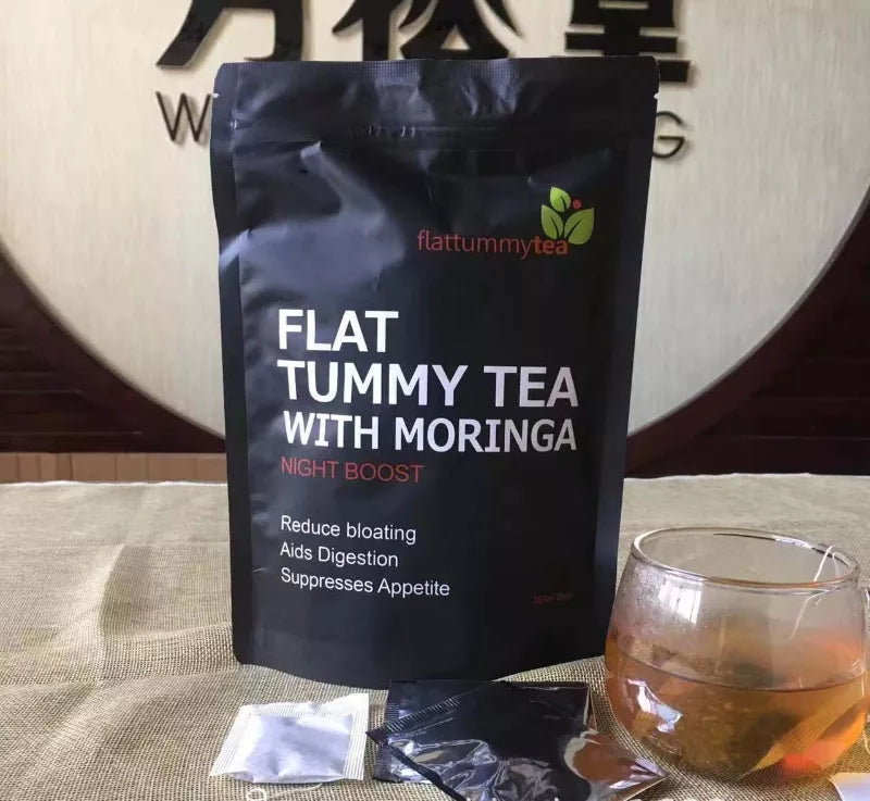 Flat Tummy Tea with Moringa (Night Boost) | Herbal Tea for Bloating, Healthy Digestion, Appetite Control, and Detox - Image 8