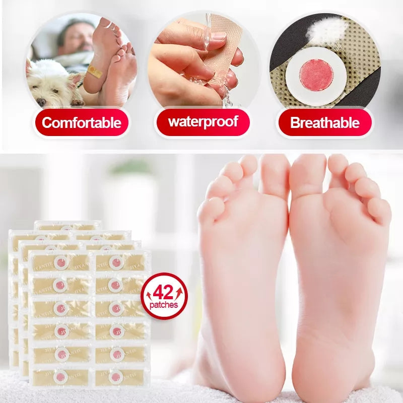 Foot Corn Removal Plaster (42 Plasters) | Medicated Patch for Foot Corns, Calluses, and Foot Warts - Image 7