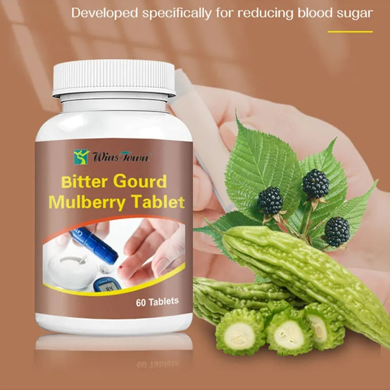 Bitter Gourd Tablet with Mulberry | Dietary Supplement for Pancreas, Cholesterol, Blood Pressure, and Blood Sugar