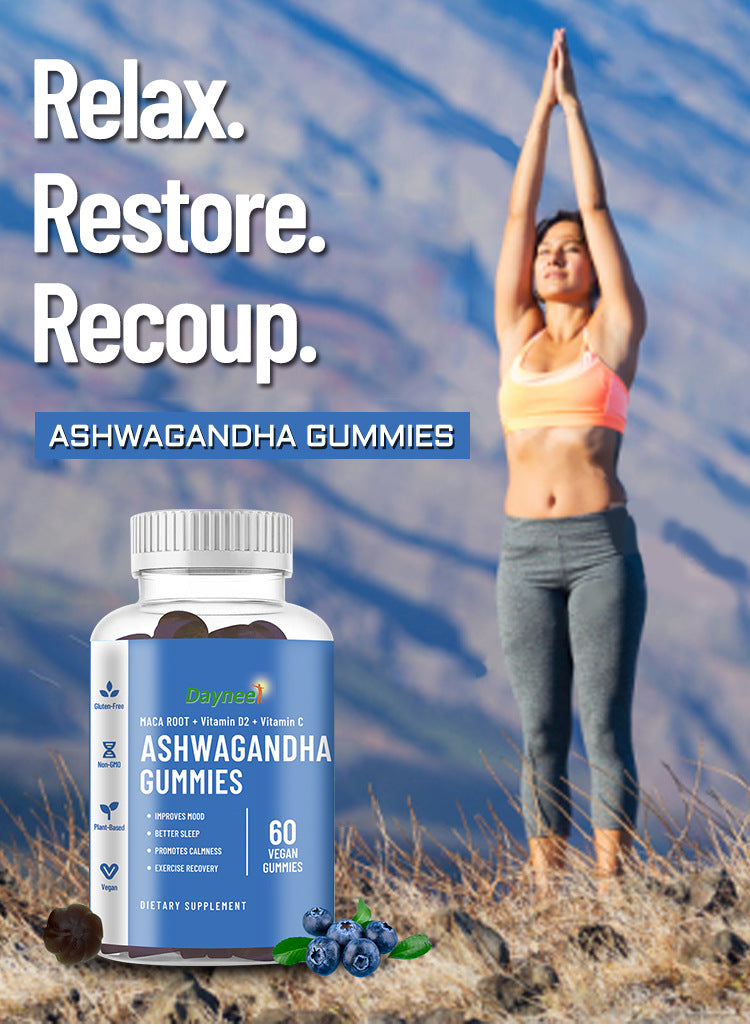 Ashwagandha Gummies with Maca and Vitamins | Dietary Supplement for Stress, Sleep, Testosterone, and Strength - Image 6