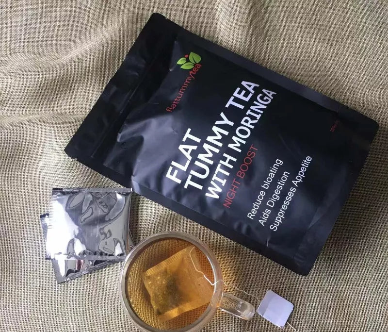 Flat Tummy Tea with Moringa (Night Boost) | Herbal Tea for Bloating, Healthy Digestion, Appetite Control, and Detox - Image 7