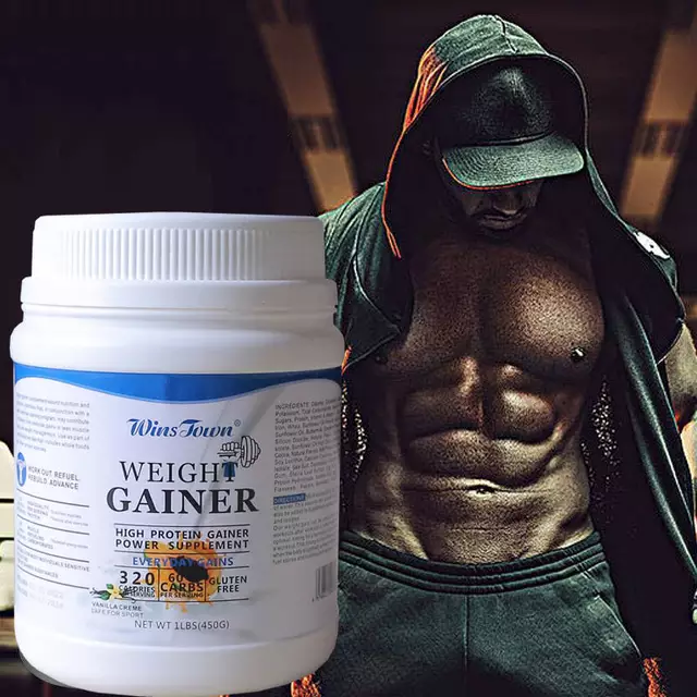 WINSTOWN Weight Gainer Powder (450g Pack, 25g Protein, 60g Carbs) | Dietary Supplement for Muscle Mass, Weight Gain, and Muscle Recovery - Image 5
