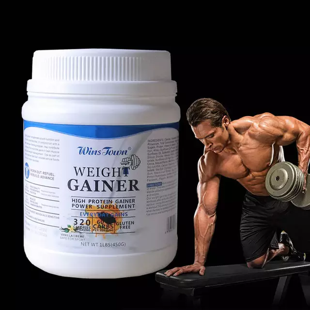 WINSTOWN Weight Gainer Powder (450g Pack, 25g Protein, 60g Carbs) | Dietary Supplement for Muscle Mass, Weight Gain, and Muscle Recovery - Image 2
