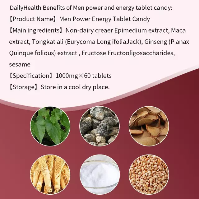 Men Power Energy Tablet with Longjack | Dietary Supplement for Sexual Enhancement, Man Power, and Healthy Prostate - Image 9