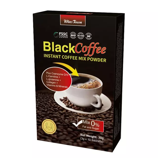 Black Coffee with CoQ10 and L-Carnitine | Organic Coffee for Energy, Mental Alertness, and Healthy Heart