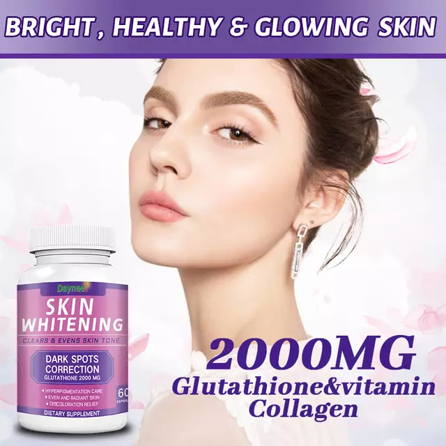 Skin Whitening Capsules with Glutathione (2000MG) | Dietary Supplement for Anti-Aging, Skin Toning, and Dark Spots - Image 4