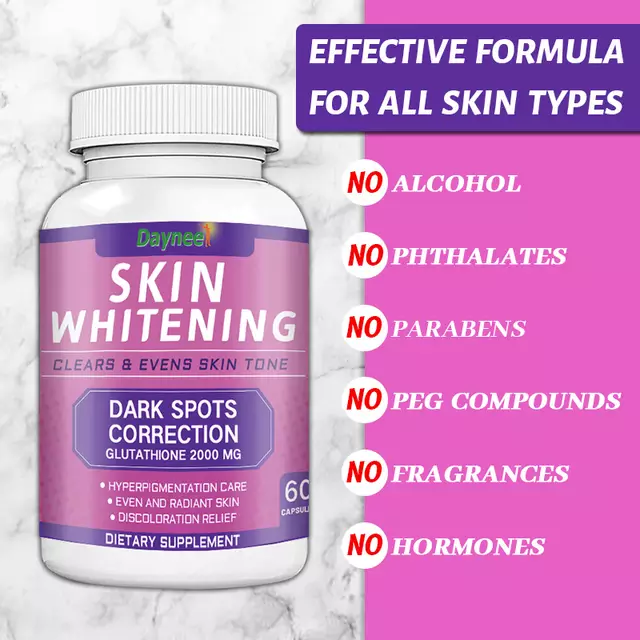 Skin Whitening Capsules with Glutathione (2000MG) | Dietary Supplement for Anti-Aging, Skin Toning, and Dark Spots - Image 5