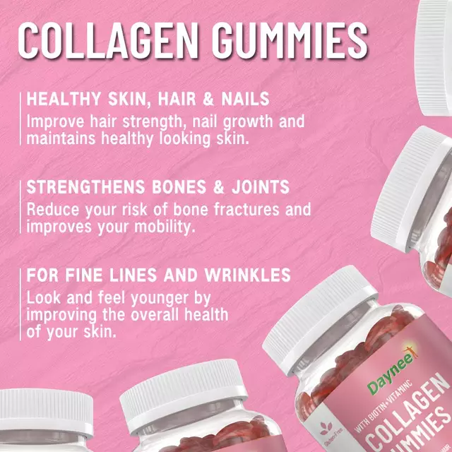 Collagen Gummies with Biotin and Vitamin C | Dietary Supplement for Skin, Hair, Bone, Joint and Nail Care - Image 8