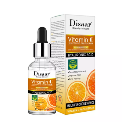 DISAAR Vitamin C Whitening Face Serum with Hyaluronic Acid and Berry Glutathione (30ml) | Facial Serum for Aging, Sunburn, and Dark Spots