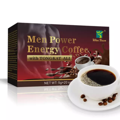 Men Power Energy Coffee with Tongkat Ali | Instant Coffee for Sexual Enhancement, Weak Erection, and Premature Ejaculation