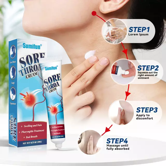 Sore Throat Cream | Topical Ointment for Pharyngitis and Bad Breath - Image 6