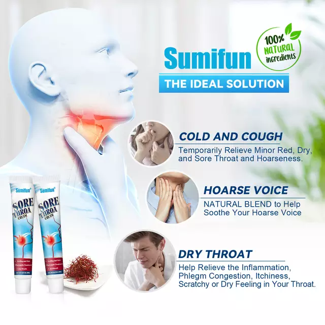 Sore Throat Cream | Topical Ointment for Pharyngitis and Bad Breath - Image 7