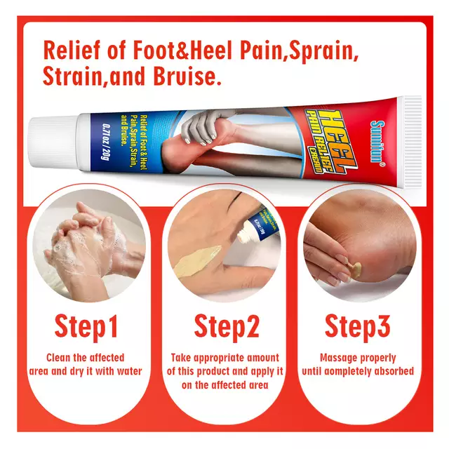 Heel Pain Relief Cream | Heel Cream for Heal Pain, Sprain and Bruise - Image 7