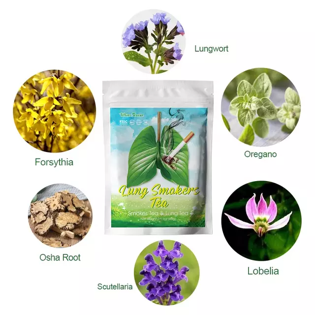 Lung Smokers Tea | Herbal Tea for Lungs Cleansing, Better Breath and Cough Relief - Image 3