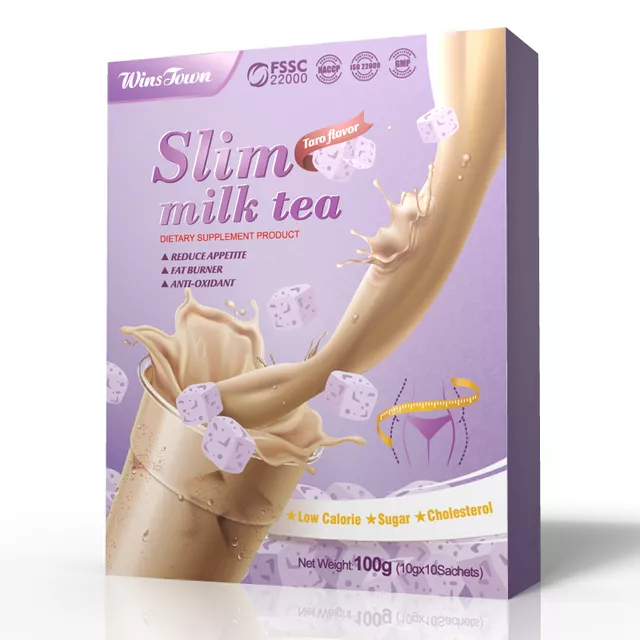 Slim Milk Tea (Taro Flavour) | Diet Shake for Weight Loss, Appetite Control and Meal Replacement - Image 2