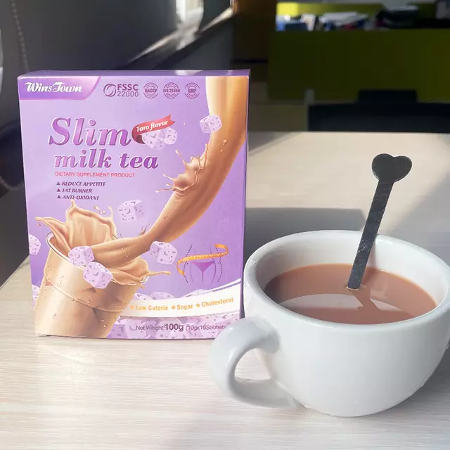 Slim Milk Tea (Taro Flavour) | Diet Shake for Weight Loss, Appetite Control and Meal Replacement - Image 4
