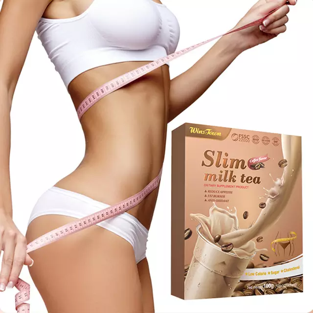 Slim Milk Tea (Coffee Flavour) | Diet Shake for Weight Loss, Appetite Control and Meal Replacement - Image 2