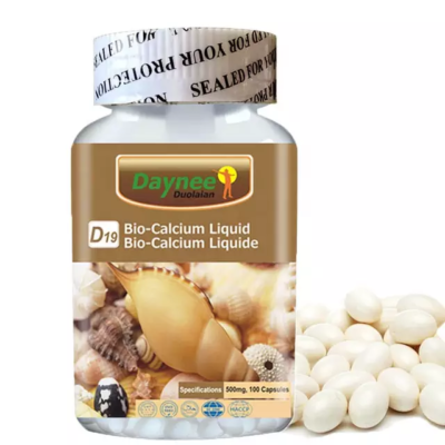 Bio-Calcium Liquid Capsule with Vitamin D | Dietary Supplement for Strong Bones, Teeth and Nails