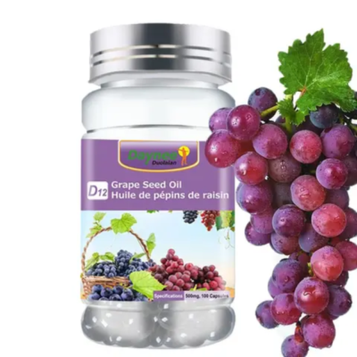 Grape Seed Oil Capsule | Dietary Supplement for Beauty, Anti-Aging, Immunity, and Skin Health