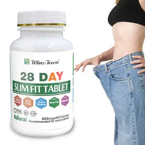 28 Day Slim Fit Tablet | Dietary Supplement for Weight Loss, Metabolism, Bloating, and Detoxification