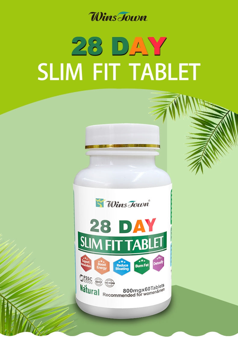 28 Day Slim Fit Tablet | Dietary Supplement for Weight Loss, Metabolism, Bloating, and Detoxification - Image 3