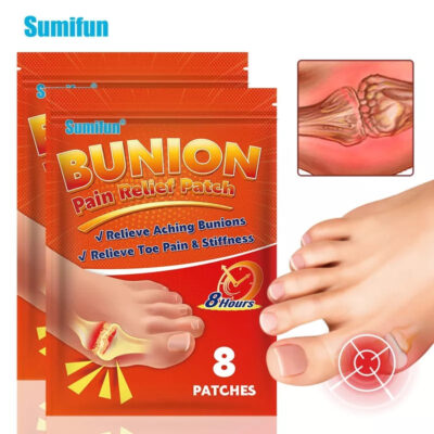 Bunion Pain Relief Patch (8 Patches) | Medicated Patch for Bunion and Gout Pains Relief