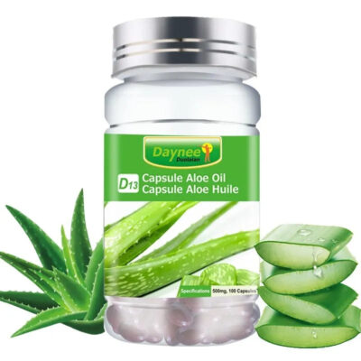 Aloe Vera Oil Capsule | Dietary Supplement for Bowel Movements, Laxative, Constipation, and Anti-aging