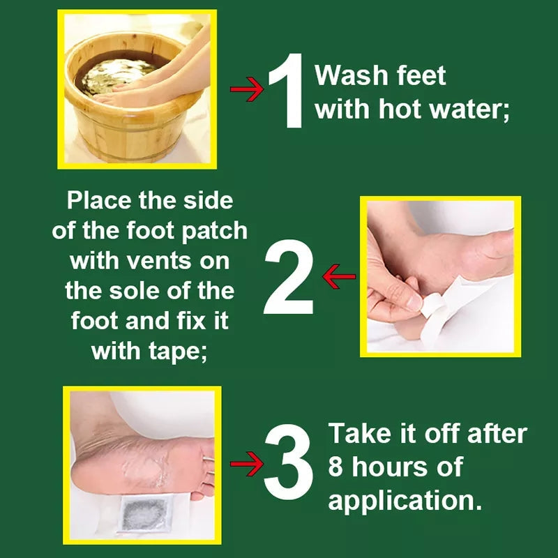 Herbal Detox Foot Patch (30 patches per pack) | Cleansing Detox Pads - Image 10