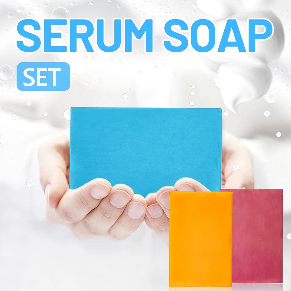 AICHUN BEAUTY 3-in-1 Soap Pack — Collagen, Vitamin C and Hyaluronic Acid Bathing Soaps (65g each) - Image 4