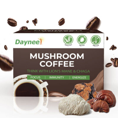 Mushroom Coffee with Protein and Caffeine | Instant Coffee for Energy, Focus, Gut, Memory, and Immunity