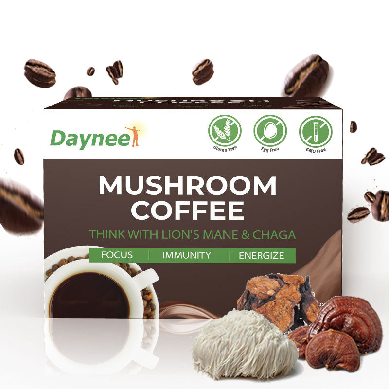 Mushroom Coffee with Protein and Caffeine | Instant Coffee for Energy, Focus, Gut, Memory, and Immunity