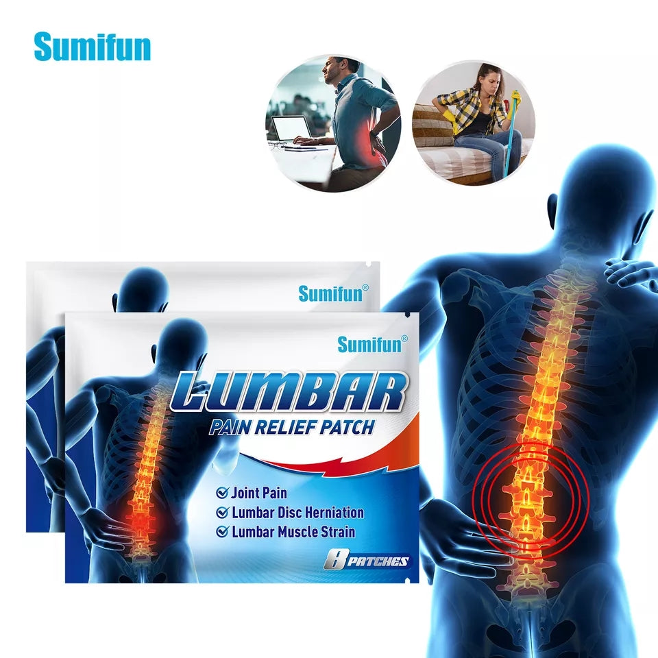 Lumbar Pain Relief Patch | Medicated Patch for Lumbar Disc Herniation, Muscle Strain, and Joint Pain