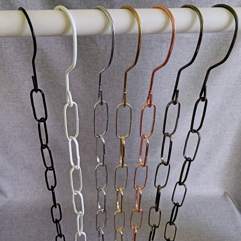 Vertical Space-Saving Iron Chain for Hangers | Metal Chain Closet Organizer - Image 5