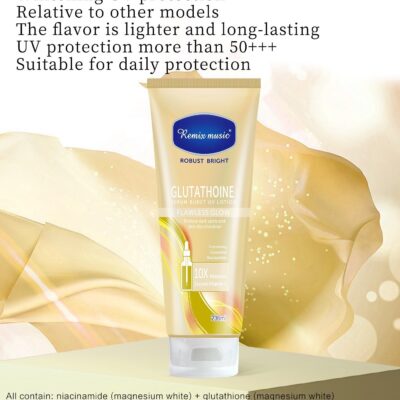 REMIX MUSIC Flawless Glow Body Lotion | For Skin Whitening, UV Protection, and Glowing Skin