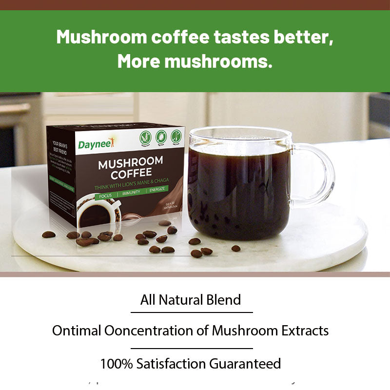 Mushroom Coffee with Protein and Caffeine | Instant Coffee for Energy, Focus, Gut, Memory, and Immunity - Image 5