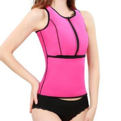 Neoprene Body Shaping Vest With Zipper | Yoga Sports Sweat Vest - Ginax Store