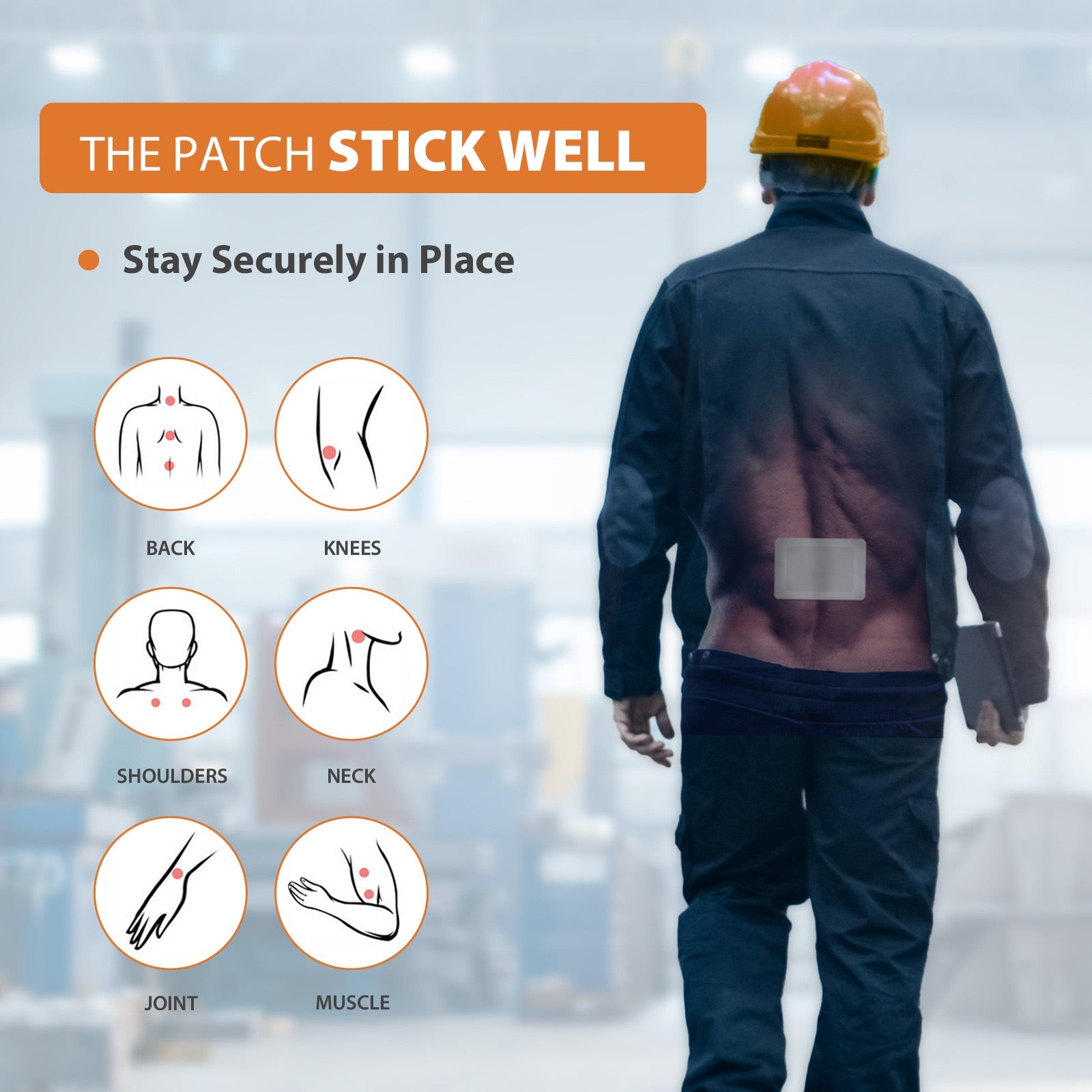 Back Pain Relief Patch with Menthol and Ginger (15 patches) | Medicated Patch for Joint Pains and Muscle Soreness - Image 2