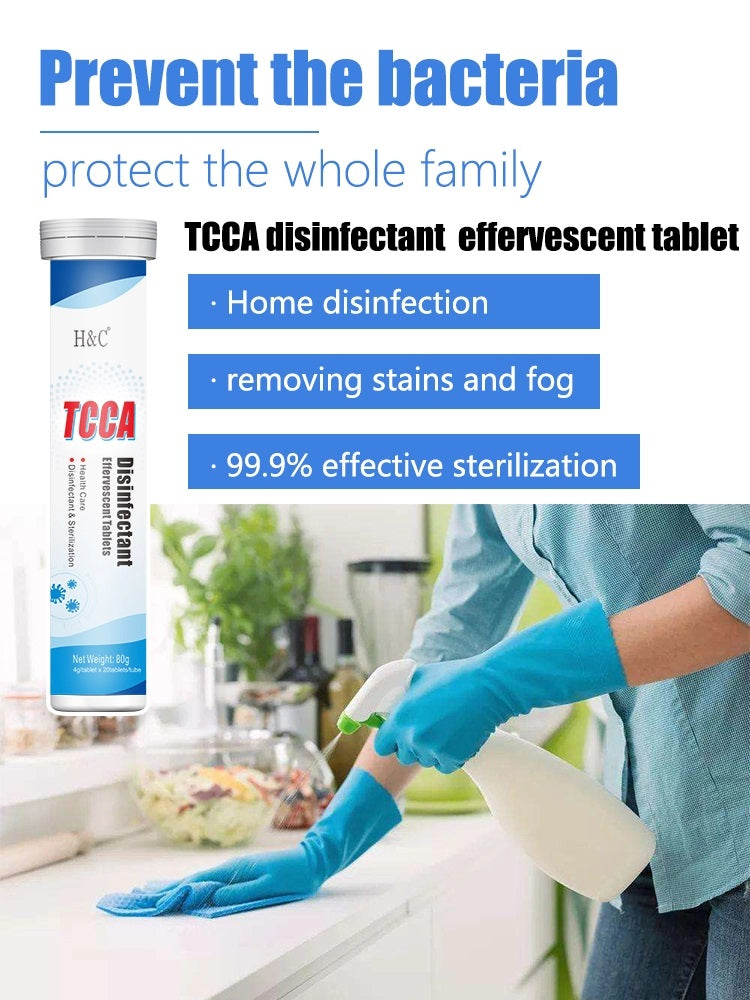 TCAA Disinfectant Effervescent Tablets | For Disinfection, Sterilization, and Bleaching - Image 3