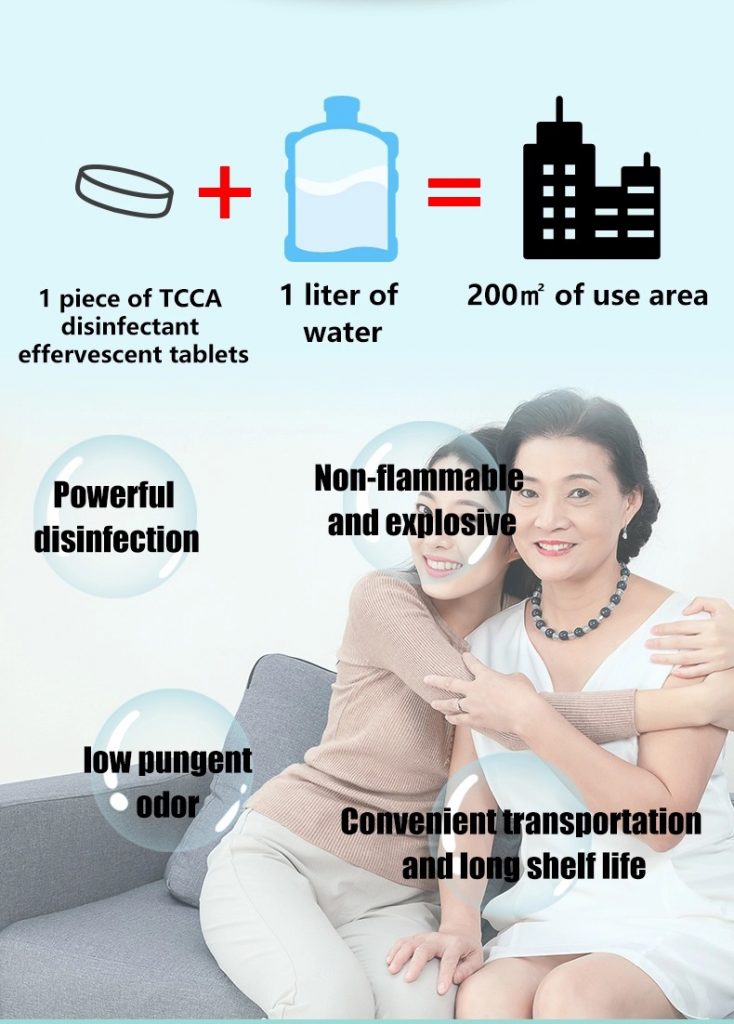 TCAA Disinfectant Effervescent Tablets | For Disinfection, Sterilization, and Bleaching - Image 6
