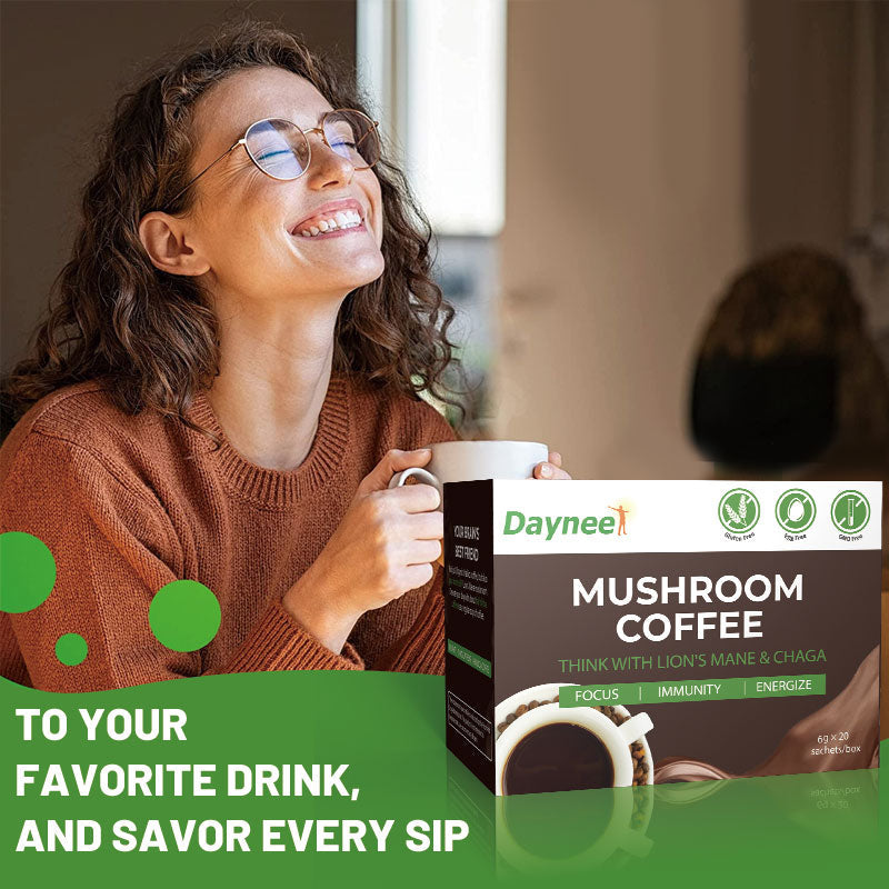 Mushroom Coffee with Protein and Caffeine | Instant Coffee for Energy, Focus, Gut, Memory, and Immunity - Image 10