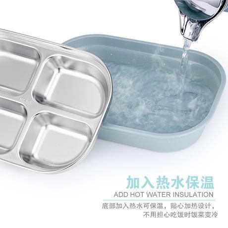 Stainless Steel Partitioned Lunch Box | School Lunch Box - Image 4