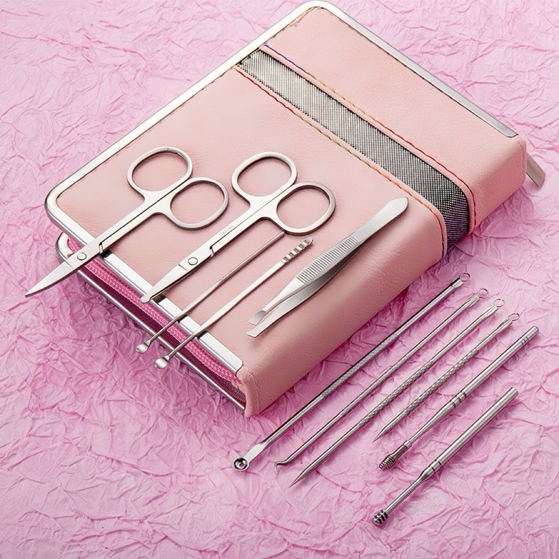 26-Piece Manicure and Pedicure Set with Travel Case | Stainless Steel Nail Clippers Kit - Image 6