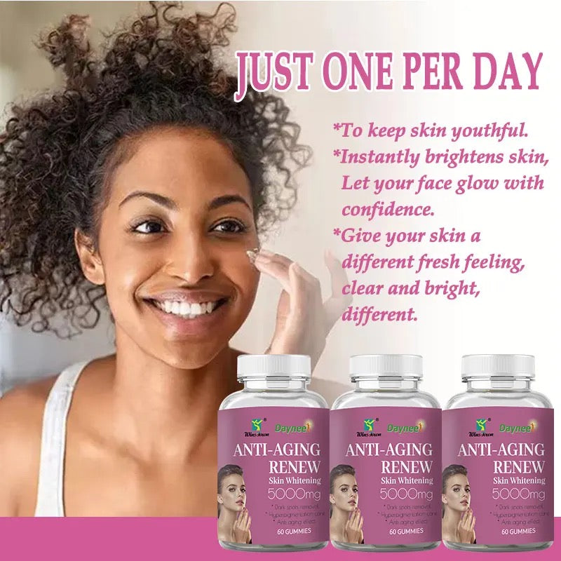 Anti-Aging Renew Gummies (5000mg) | Dietary Supplement for Dark Spots, Hyperpigmentation, and Anti-Aging - Image 3