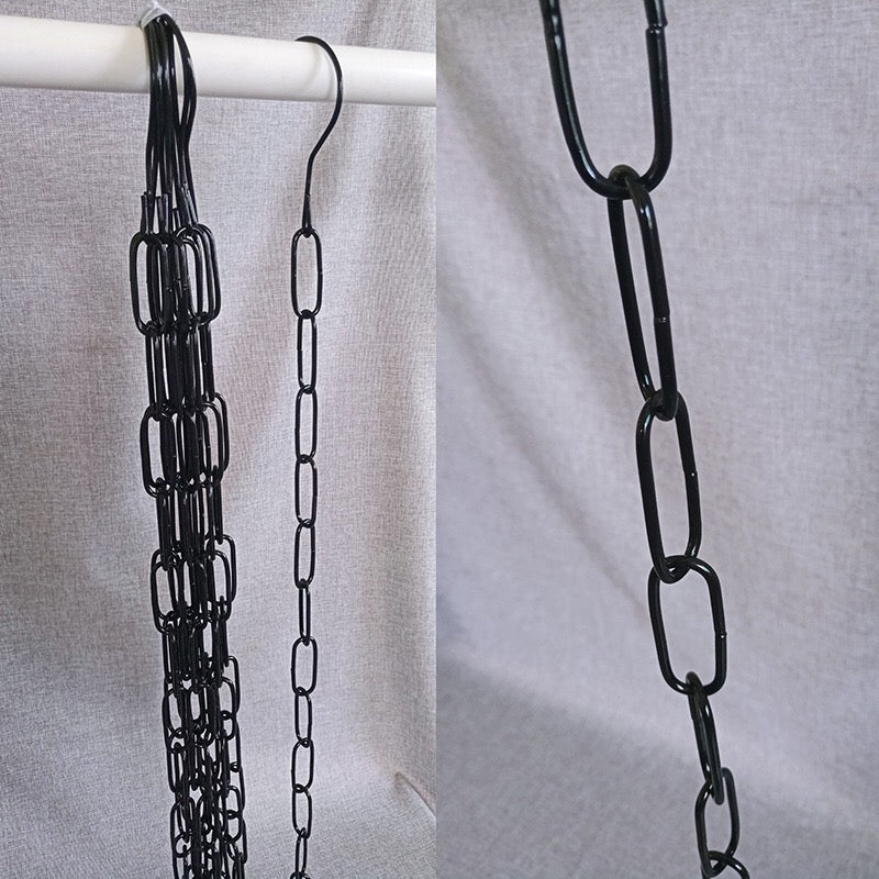Vertical Space-Saving Iron Chain for Hangers | Metal Chain Closet Organizer - Image 6