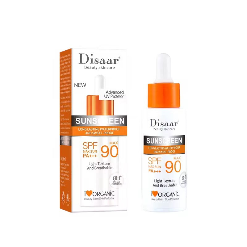 Disaar SPF 90 PA+++ Sunscreen Serum (50ml, UVA/UVB Protection) | Body Serum for Advanced UVA/UVB Protection, Moisturizing, and Sun Blocking