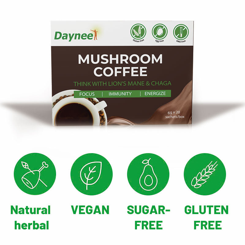 Mushroom Coffee with Protein and Caffeine | Instant Coffee for Energy, Focus, Gut, Memory, and Immunity - Image 14
