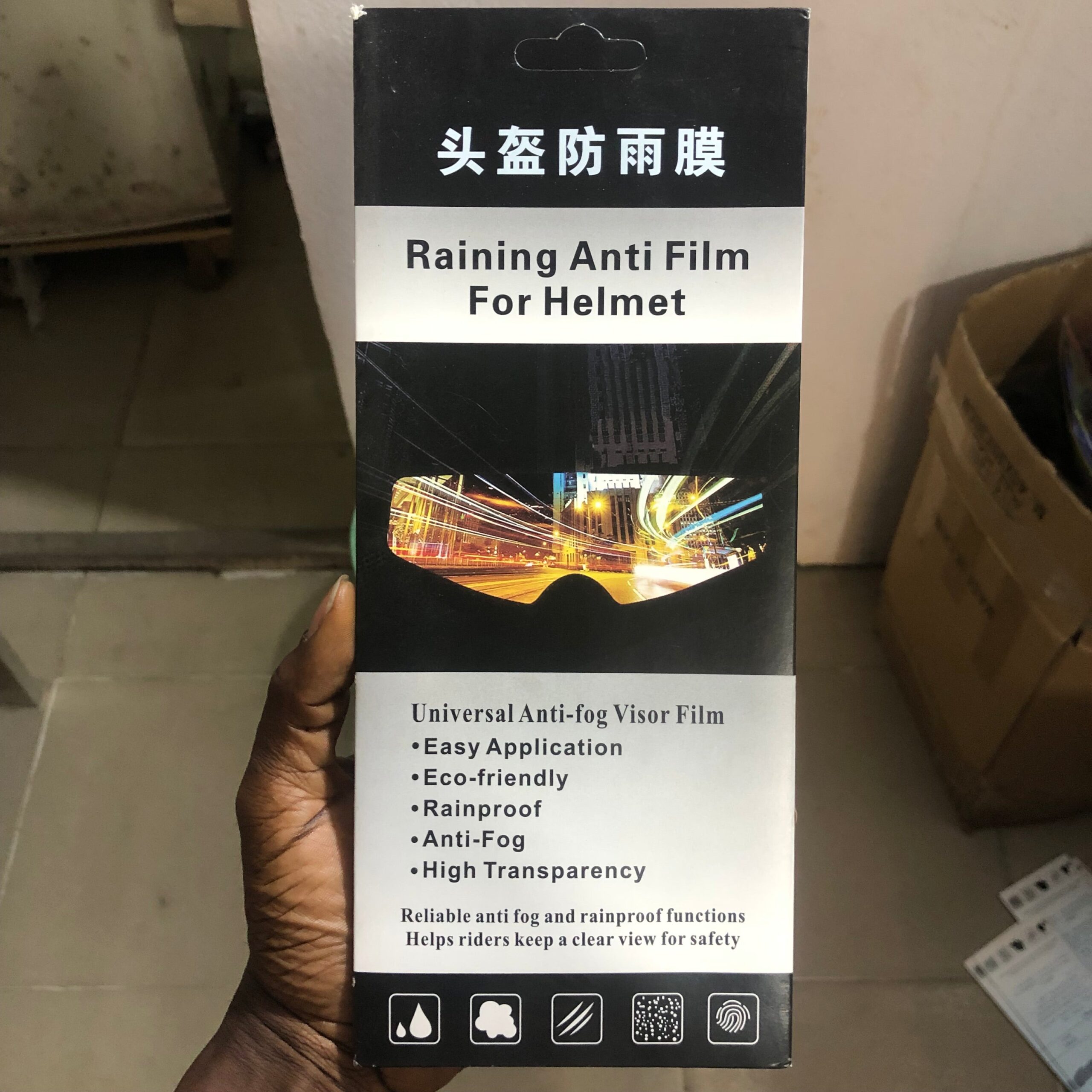 Anti-Raining Film for Helmet - Image 3